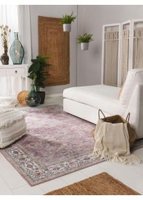 benuta Pop Pratelný koberec Laury Růžová 200x300 cm Vintage