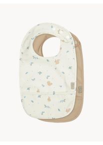 Cam Cam Copenhagen Sada dětských bryndáčků Tasty, 2 díly Bílá Látka Š 36 cm, D 22 cm