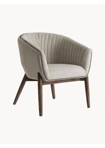 Vical Křeslo Nigella Tmavé dřevo, Šedá 67 x 69 x 80 cm