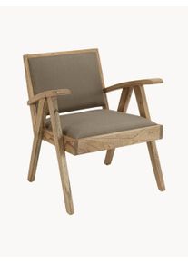 Macabane Křeslo Marie Šedá Š 65 cm, H 65 cm, V 75 cm