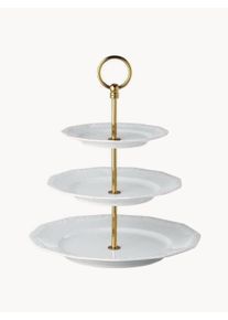 Rosenthal Etažérka Maria Zlatá, Bílá Porcelán V 33 cm