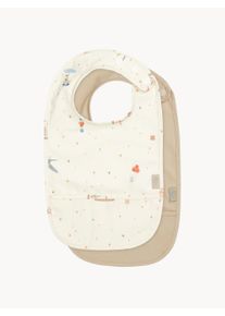 Cam Cam Copenhagen Sada dětských bryndáčků Tasty, 2 díly Bílá Látka Š 36 cm, D 22 cm