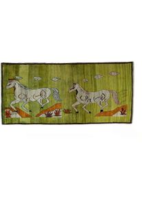 Gabbeh Koberec 100x200 Zelený (Írán) Ručně Vázané