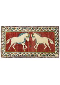 Gabbeh Koberec 220x120 Červené (Írán) Ručně Vázané