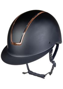 HKM Lady Shield Reithelm, schwarz/rosegold, S=52-54cm