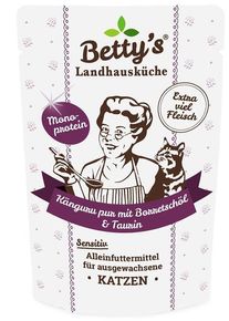 Bettys Landhausküche Cat Nassfutter mit Känguru pur, 12x100g