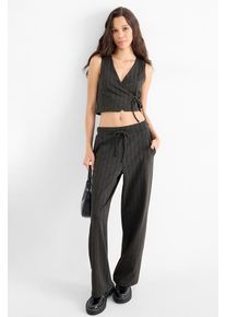 C&Amp;A Teplákové kalhoty-s úzkými proužky, Šedé, Größe: XS