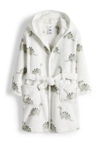 C&Amp;A Dinosauři-župan s kapucí pro miminka, Bílé, Größe: 92-98