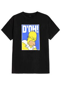 The Simpsons - D'oh - Tričko - Černá - L - 100% bavlna,Trikot