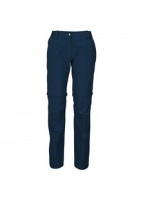 Vaude Women's Farley Stretch Zip Off Pants II Walking trousers Women (42 - Regular, blue)