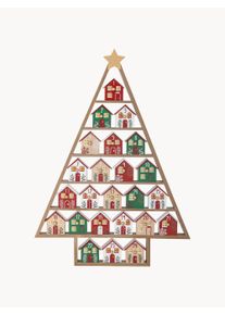 Bloomingville Adventní kalendář Calvin Červená Š 6 cm, V 62 cm