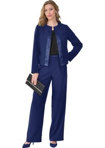 Damske Blejzr se sat&eacute;nov&yacute;m lemem nočn&iacute; modr&aacute; ,velikost 52