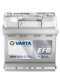 Autobaterie Varta Dynamic EFB 50Ah, 12V, 540A, N50