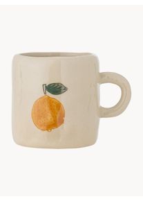 Bloomingville Mini Ručně malovaný dětský hrnek Agnes Béžová, Červená Keramika Ø 7 cm, V 6 cm