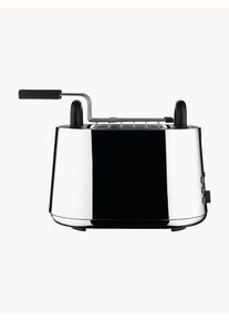 Alessi Topinkovač Toru Černá, Stříbrná Nerezová ocel Š 32 cm, H 19 cm