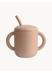 mushie Dětský hrnke s brčkem Pati Hnědá Umělá hmota Ø 7 cm, V 12 cm