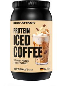 Body Attack Sports Nutrition Body Attack Protein Iced Coffee, 900 g Dose, White Chocolate