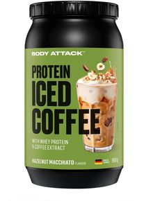 Body Attack Sports Nutrition Body Attack Protein Iced Coffee, 900 g Dose, Hazelnut Macchiato