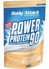 Body Attack Sports Nutrition Body Attack Power Protein 90, 500 g Beutel, Apricot Maracuya