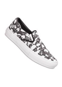 Vans Skate Slip-On Skull Pile Shoes black white gum men US 12