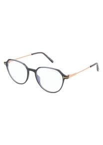 Tom Ford FT5875-B unisex brýle | Obruba: kulatý, kov, šedá