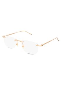 Montblanc MB0215O pánské brýle | Obruba: hranatý, kov, zlatá