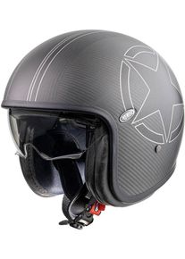 Premier Vintage Carbon Star, open face helmet , color: Black , size: S