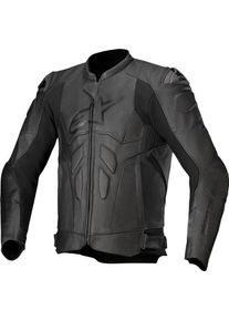 Alpinestars Dusk, leather jacket , color: Black , size: 50