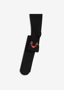 Punčochov&eacute; kalhoty s v&aacute;nočn&iacute;m motivem | Čern&aacute; | Vel. 44/46 (L) | bonprix