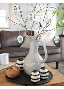 Dekorativní předmět velikonoční vajíčka (3dílná souprava) | Černá | Vel. Onesize | bonprix