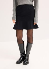 Minisukně z pohodln&eacute;ho Punto di Roma | Čern&aacute; | Vel. 40/42 (M) | bonprix