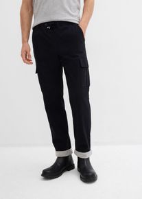 Termo kalhoty bez zapínání Relaxed Fit Tapered | Černá | Vel. 46 | bonprix