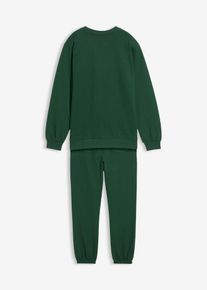 Mikina a tepl&aacute;kov&eacute; kalhoty z čist&eacute; bavlny (2d&iacute;ln&aacute; souprava) | Zelen&aacute; | Vel. 152/158 | bonprix