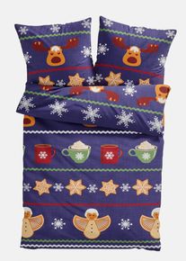 Povlečení s vánočním motivem | Modrá | Vel. 135x200 cm | bonprix