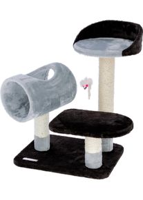 KERBL Pet Moon Kratzbaum, grau/schwarz, 46x36x62cm