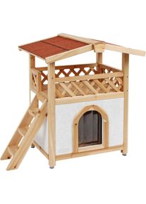 KERBL Pet Tyrol Alpin Katzenhaus, 88x57x77cm