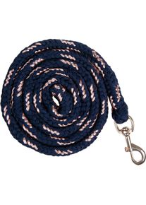 HKM Rosegold Strick, Karabinerhaken, navy/rosegold, 180cm