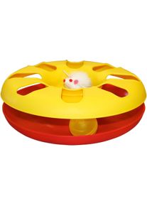 KERBL Pet Racing Wheel Katzenspielzeug, farblich sortiert, Ø24cm