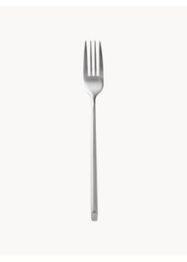 Broste Copenhagen Matně kart&aacute;čovan&aacute; vidlička Sletten, ručně vyrobeno Stř&iacute;brn&aacute; Nerezov&aacute; ocel D 22 cm