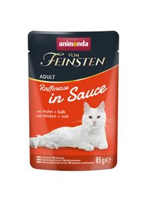 48x85g animonda vom Feinsten Raffinesse v omáčce - s kuřecím a telecím