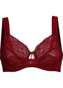 wäschepur Damske Odlehčovací podprsenka s kosticemi třešňová ,velikost 110E