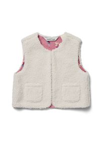 Tchibo - Dětsk&aacute; ply&scaron;ov&aacute; vesta - d&aacute;msk&eacute; - vel. 110/116 - barva: b&iacute;l&aacute;