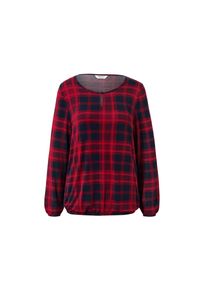 Tchibo - Halenkové triko - pro ženy - vel. L 44/46 - barva: modrá/kostkovaný