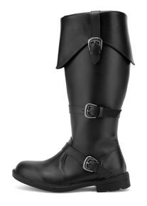 Pleaser Piratenstiefel Deluxe Herren schwarz