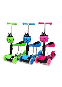 GGV Beruška 3v1 s LED kolečky dětská koloběžka