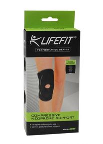 Lifefit Neoprenov&aacute; band&aacute;ž BN303 Koleno otevřen&eacute;