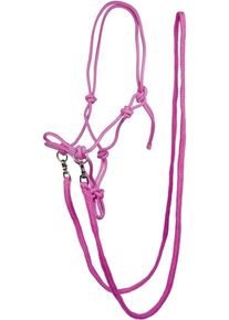 HKM Knotenhalfter mit Zügel, pink, Vollblut