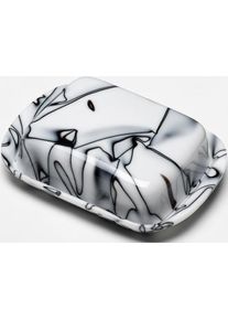 G.F. Heim S&ouml;hne Butterdose aus Acrylglas gro&szlig; zebra 535-52