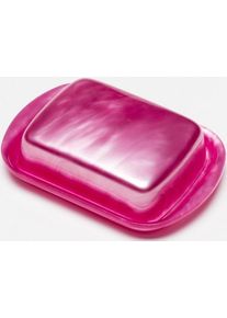 G.F. Heim S&ouml;hne Butterdose aus Acrylglas gro&szlig; pink 535-19