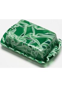 G.F. Heim S&ouml;hne Butterdose aus Acrylglas mittel dschungel 532-54